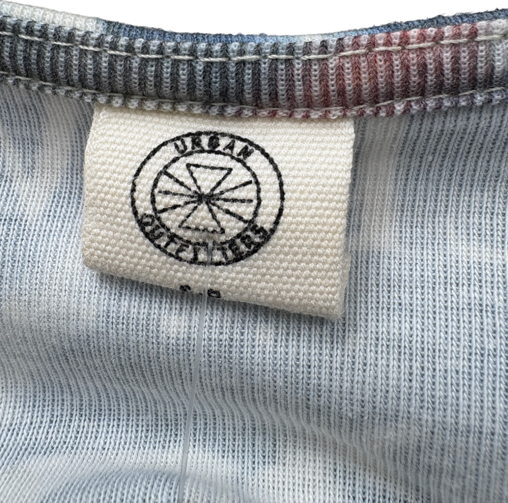 Urban Outfitters Blue Rodeo Hanky Hem Top UK S