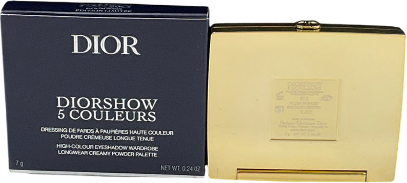 Christian Dior  Limited Edition Diorshow 5 Couleurs Eye Palette - 5 Eyeshadows - 912 Plum Parade 7g