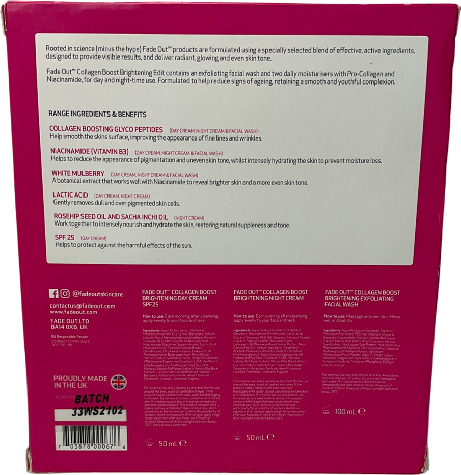 fadeout Collagen Boost Brightening Set One size