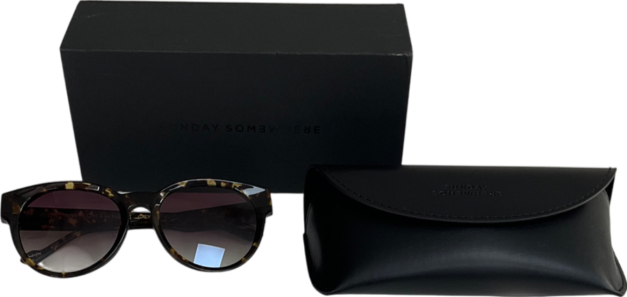 Sunday somewhere Brown Calypso Sunglasses One Size