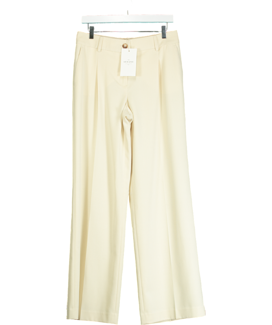 Sezane Cream Giacomo Trouser UK 10