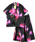 Marc Jacobs Black Abstract Print Shirt And Skirt Co-ord UK XS/S