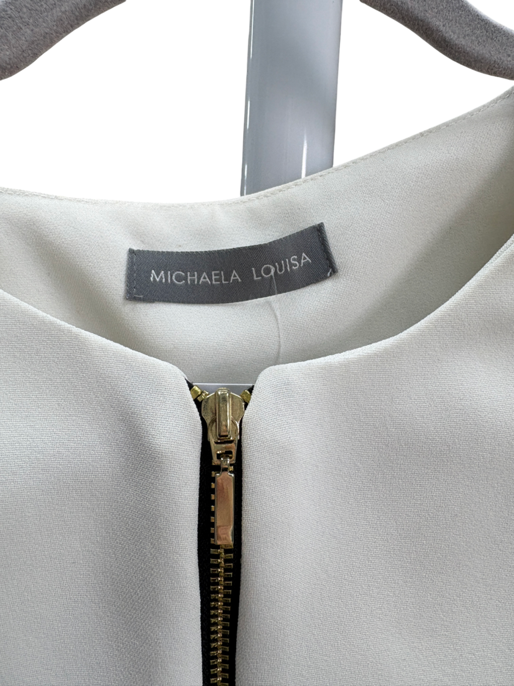 Michaela Louisa White Ruffle Hem Bolero Jacket UK 14