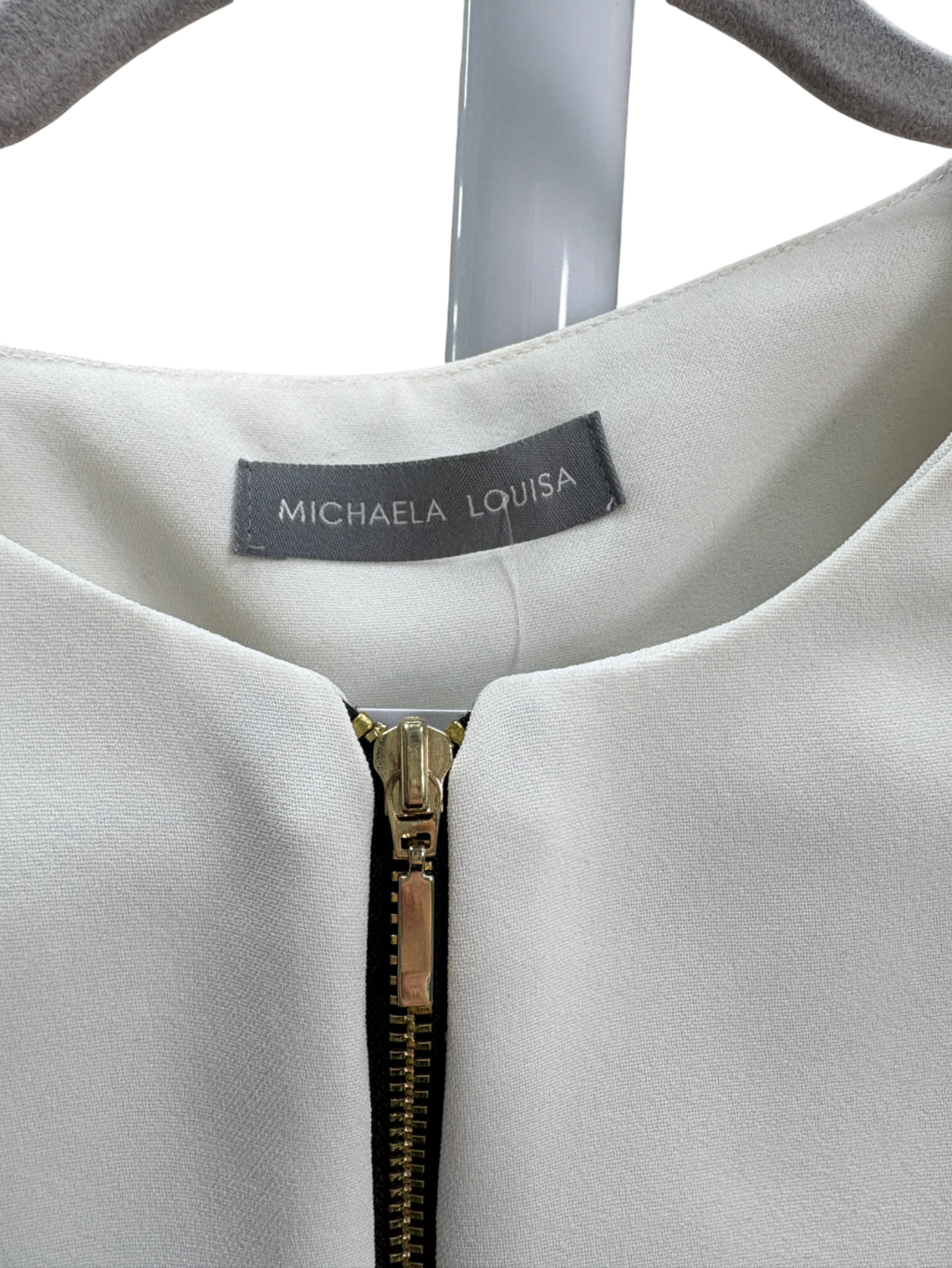 Michaela Louisa White Ruffle Hem Bolero Jacket UK 14