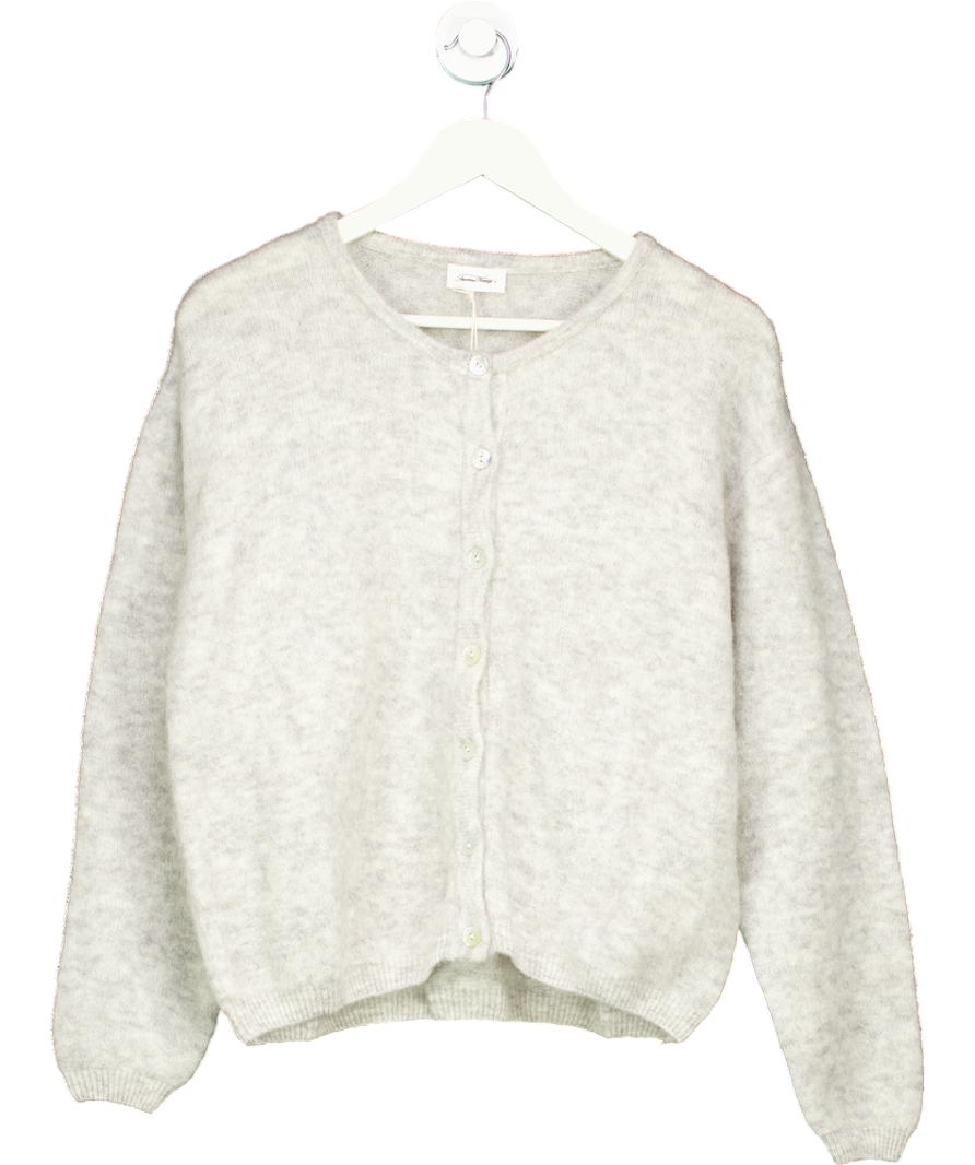 American Vintage Grey Vitow Wool Blend Cardigan UK 10