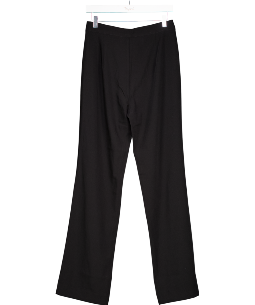 Meshki Black Allanah Straight Leg Trousers UK M