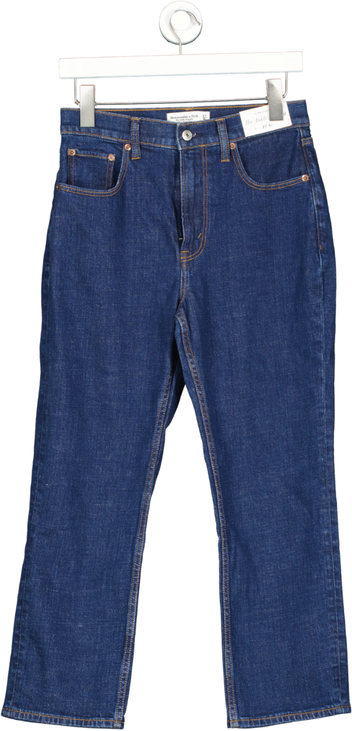 Abercrombie & Fitch Blue The Ankle Straight Jean W27