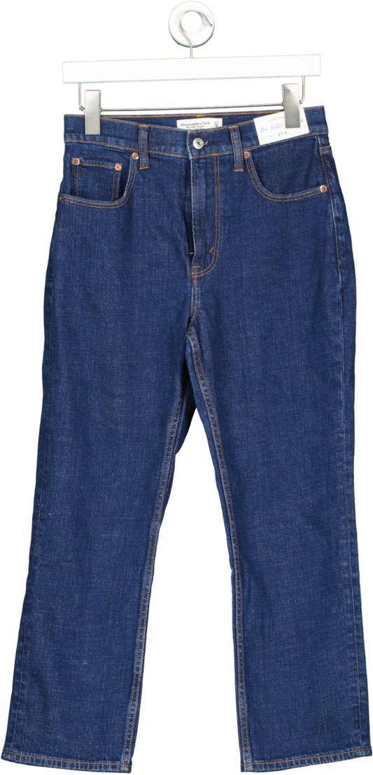 Abercrombie & Fitch Blue The Ankle Straight Jean W27