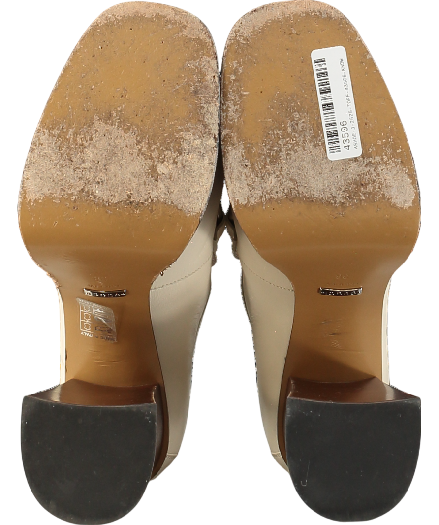 Gucci Beige Platform Horsebit 95 Loafer Heels UK 5 EU 38 👠