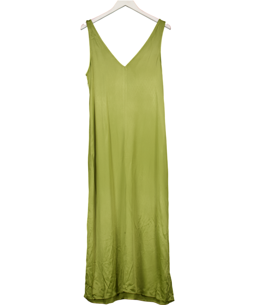 Boden Green Satin Slip Maxi Dress UK 12