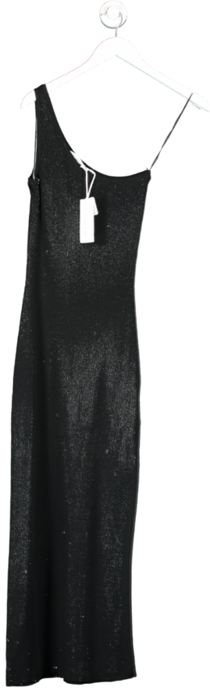 Seafolly Black Knitted One Shoulder Dress UK XS