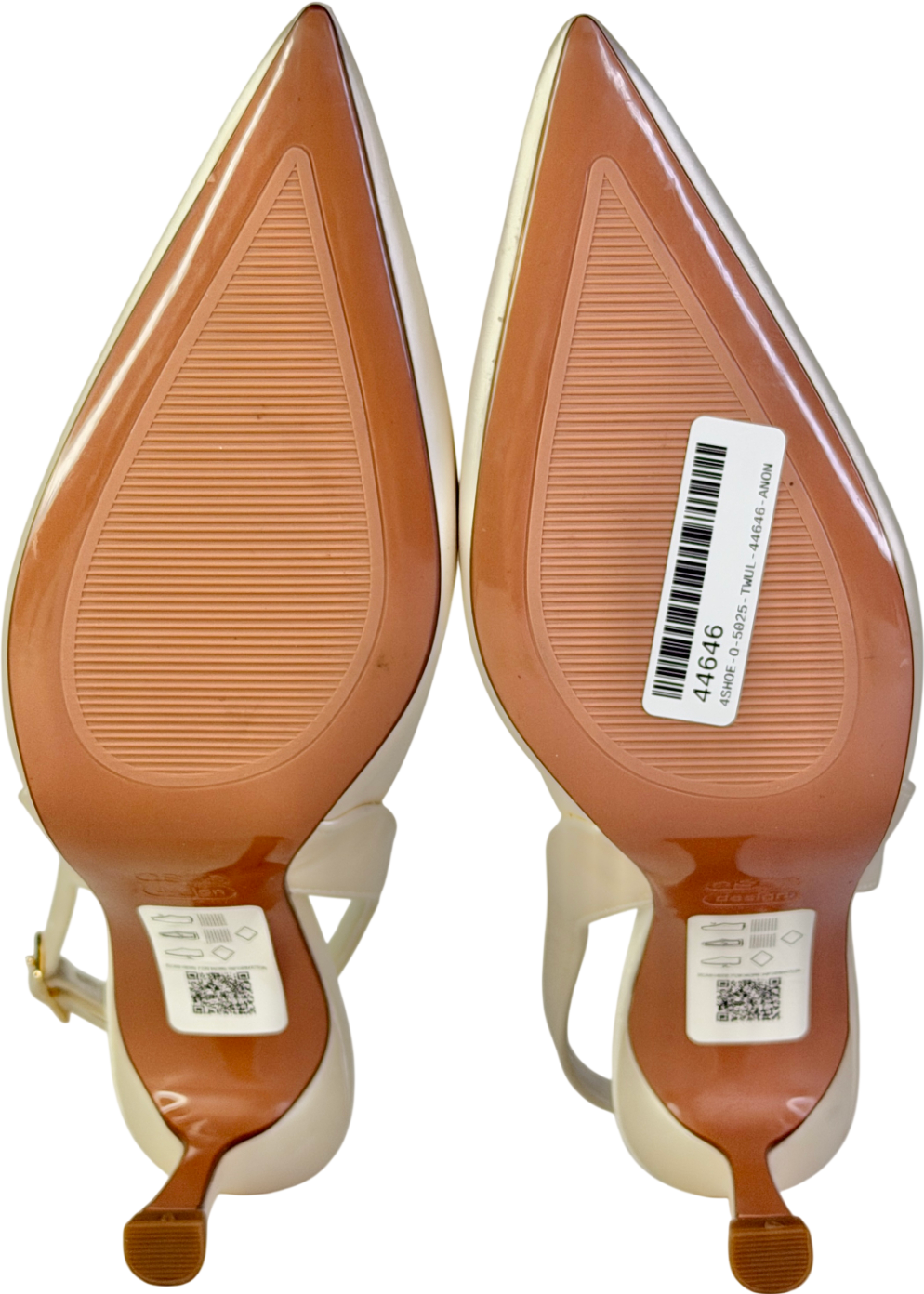 ASOS Cream Samber Slingback Stiletto Heels UK 5 EU 38 👠