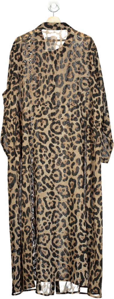 Simply Be Leopard Print Maxi Dress UK 26