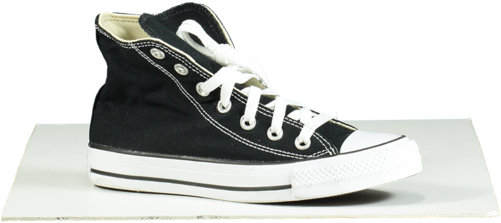 Converse Black Chuck Taylor All Star High-Top Trainers UK 4