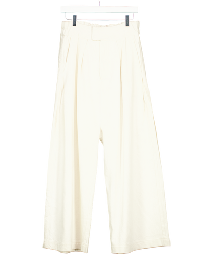 Free People Cream Cool Harbor Wide Leg Trousers UK S