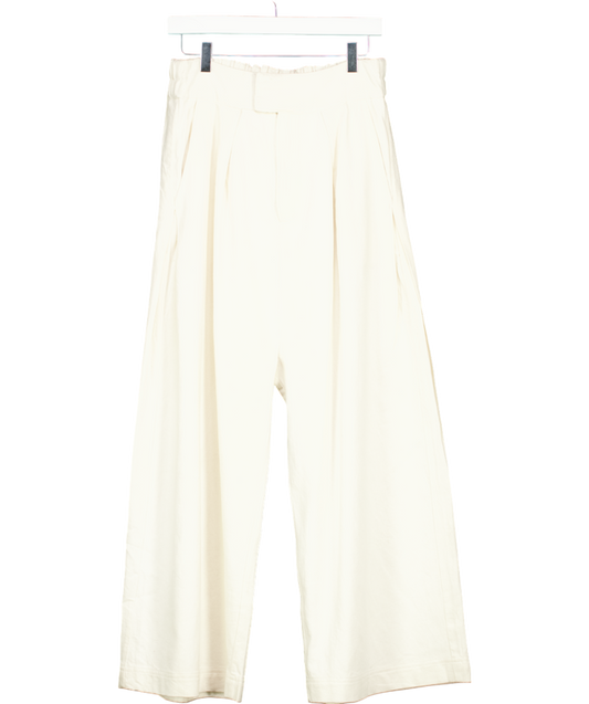 Free People Cream Cool Harbor Wide Leg Trousers UK S