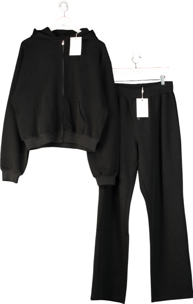 maebe Daily Errands Vintage Black 2-piece Zip Sweatshirt Uk XL & Straight Leg Tracksuit UK L