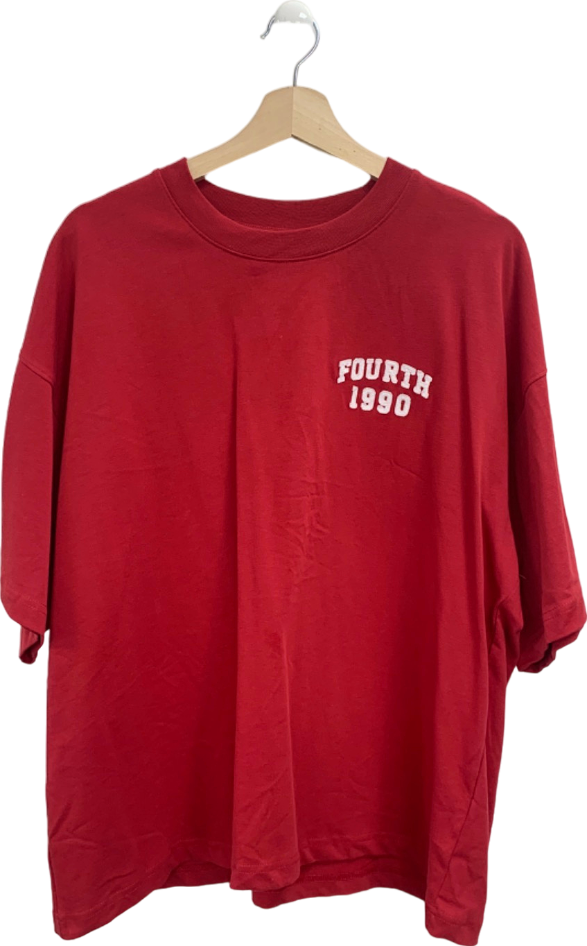 4th + Reckless Red Fourth 1990 T-Shirt UK M