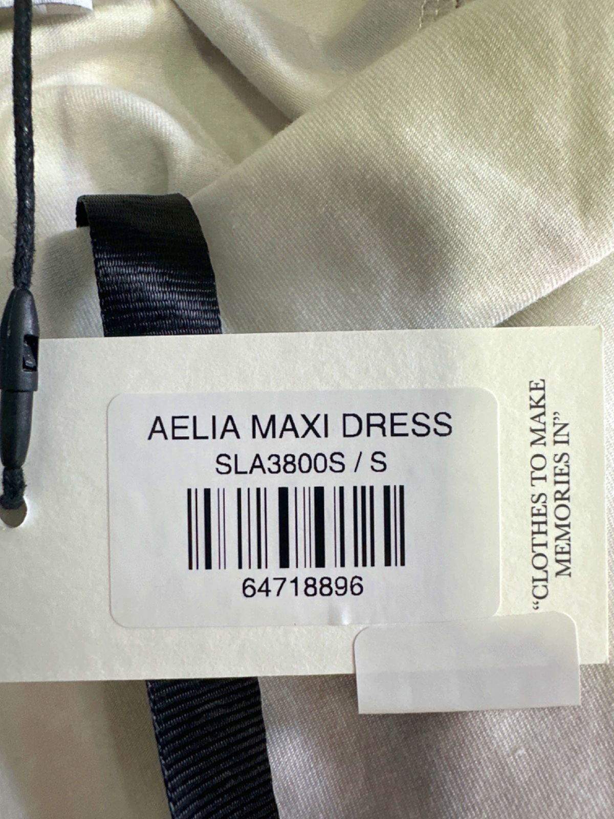 SLA The Label Yellow Aelia Maxi Dress UK S