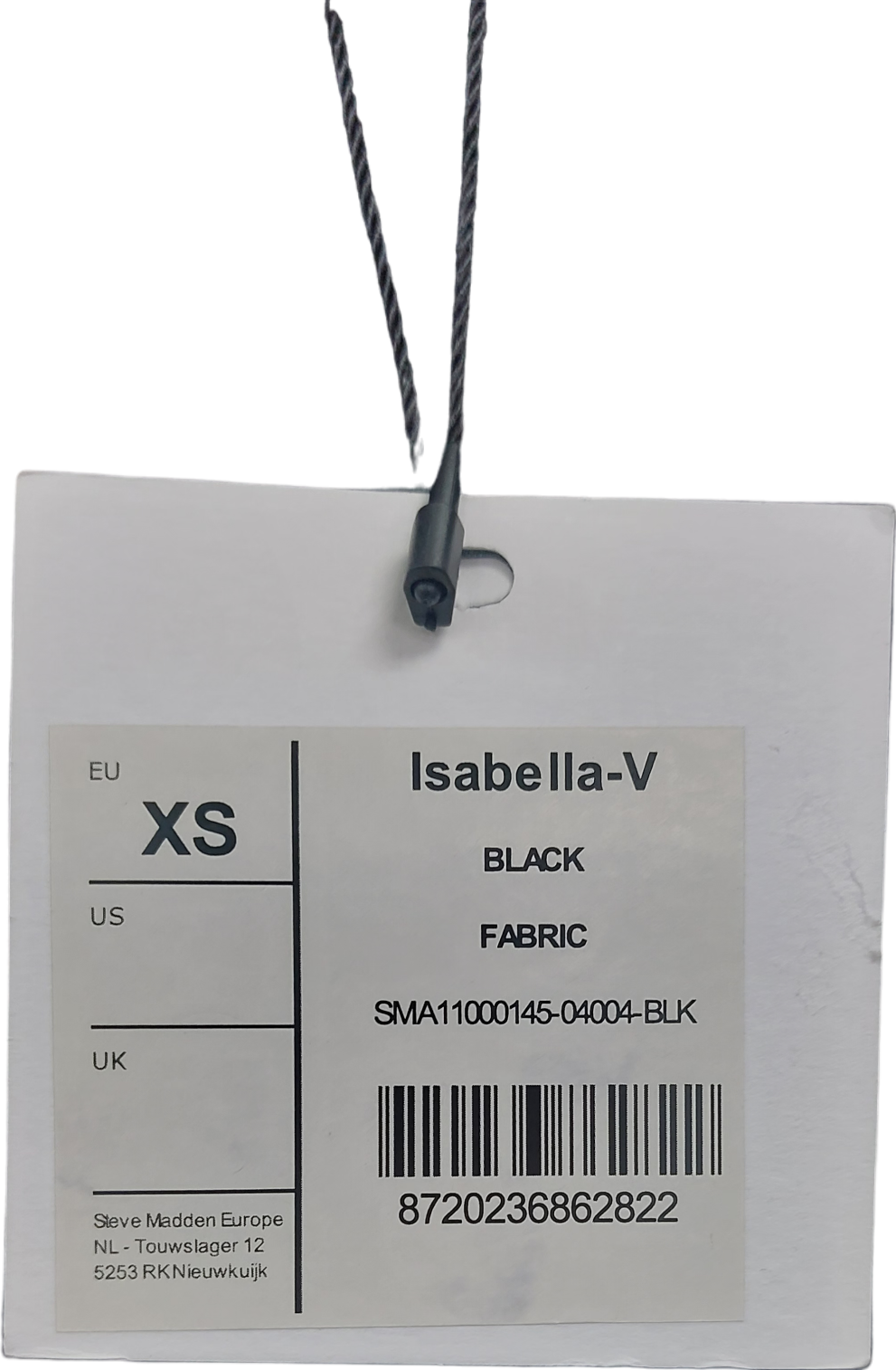 STEVE MADDEN Black Isabella V Waistcoat top UK XS