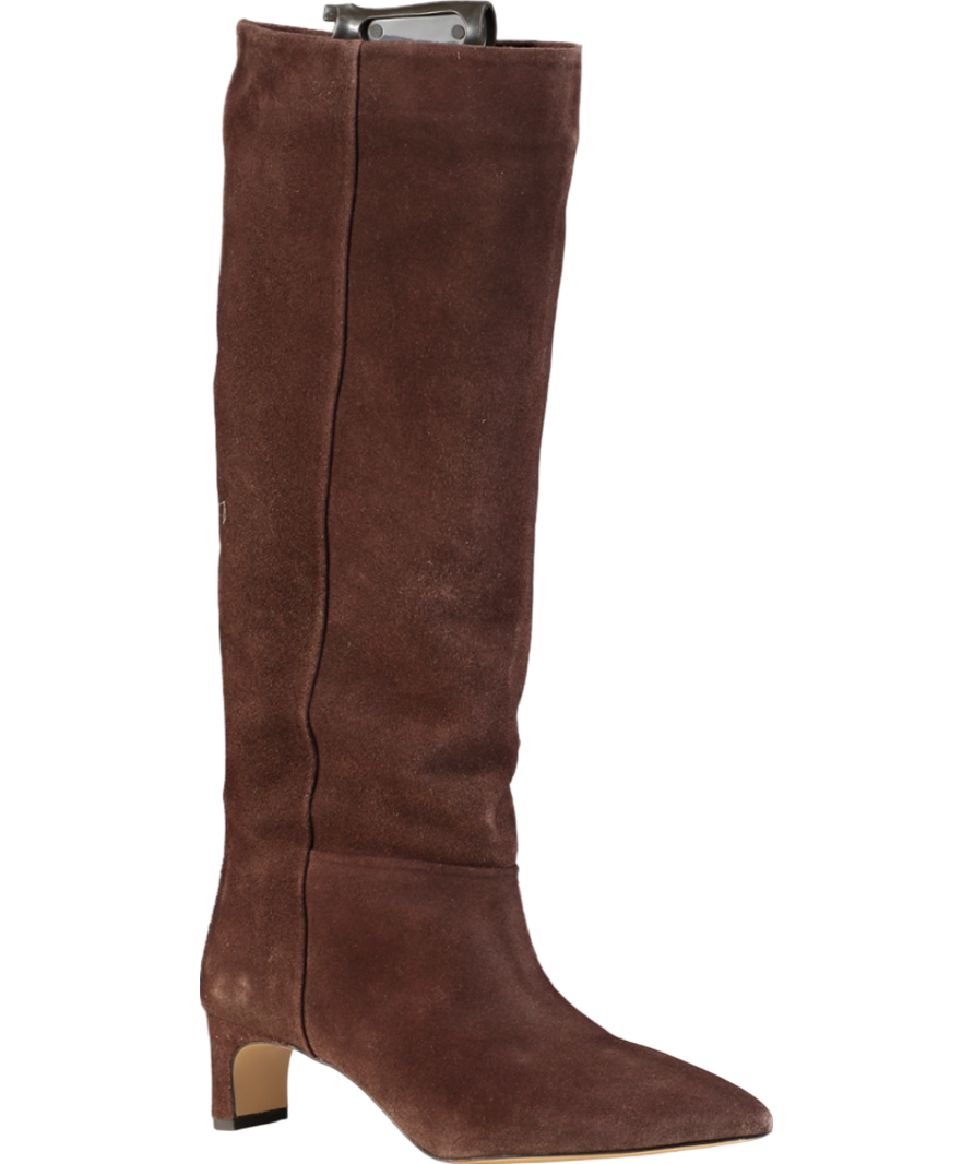 & Other Stories Brown Pointed-toe Knee-high Boots UK 7 EU 40 👠