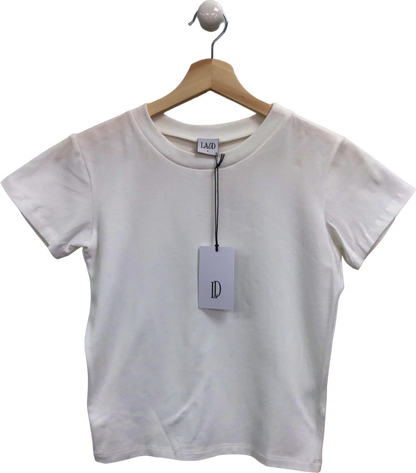 Laud White Short Sleeve T-Shirt UK S