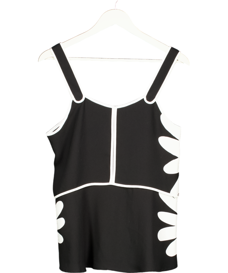 Victoria Beckham for Target Black Monochrome Sleeveless Tank Top UK S