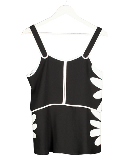 Victoria Beckham for Target Black Monochrome Sleeveless Tank Top UK S