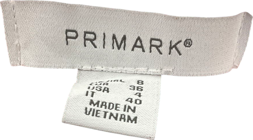 Primark Coral Pink Cord Set With Tie Up Cropped Blazer UK 8