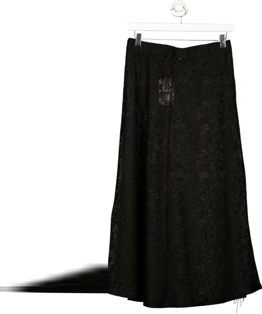 NA-KD Black Lace Maxi Skirt UK S