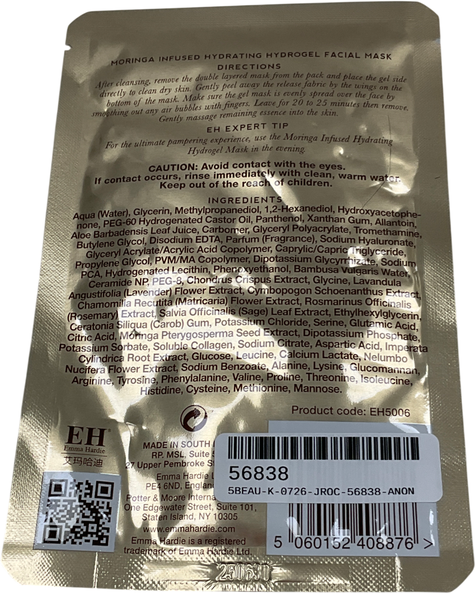 Emma Hardie Moringa Hydrating Hydrogel Facial Mask X1