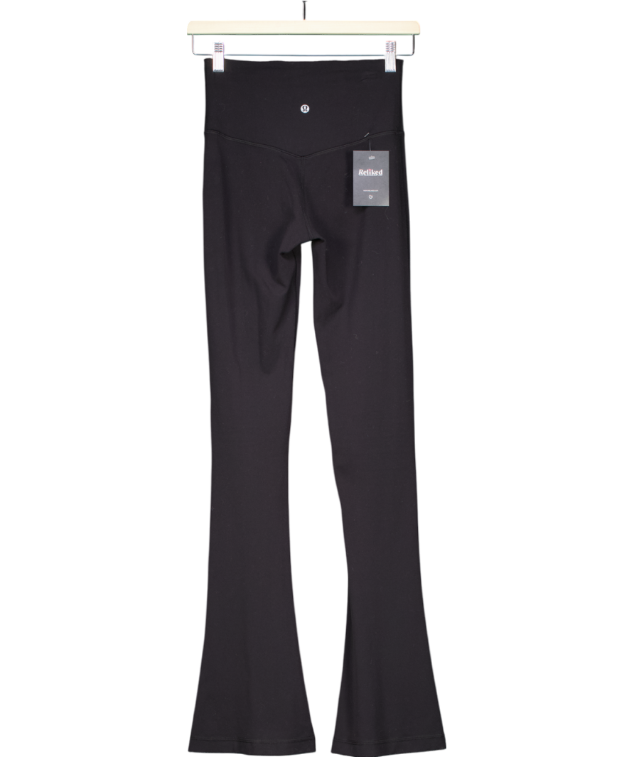 Lululemon Black Stretch Flared Leggings Us4 UK 8