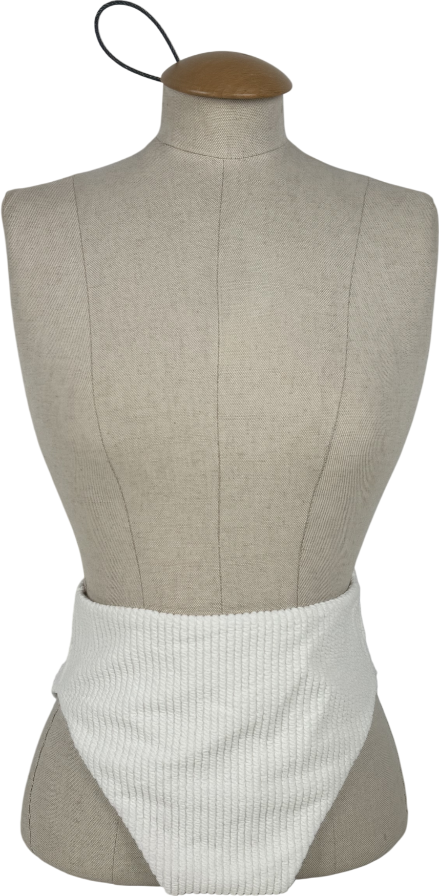 Orfilabee Estella High Waisted Bikini Bottom - Soft White UK 10