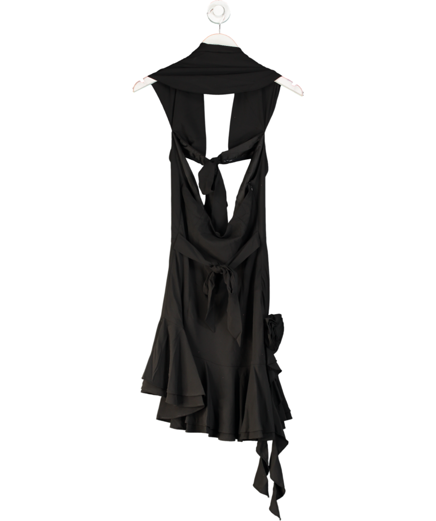 Babyboo Black Tash Mini Dress UK S - Reliked Babyboo Black Tash Mini Dress UK S - Reliked