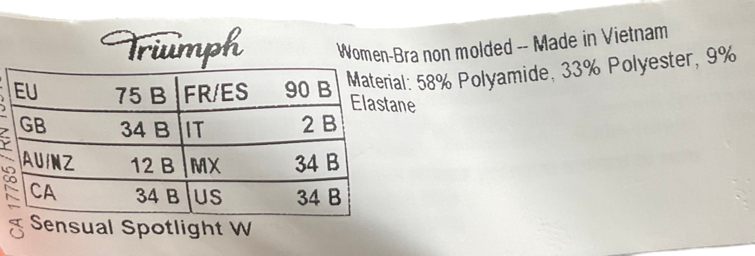 Triumph Purple Sensual Spotlight UK 34B