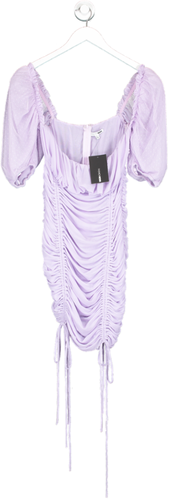 Fashion Nova Purple Leandra Ruched Mini Dress UK L