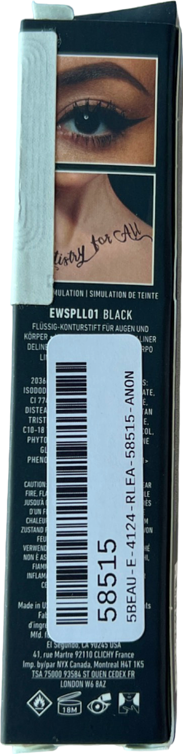 NYX Professional Makeup Epic Wear Waterproof Eye & Body Liquid Liner Black 3.5ml