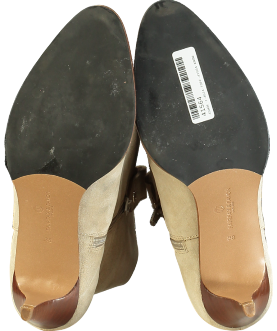 BEN DE LISI Cream Cross Over Flat Sandal UK 5 EU 38 👠