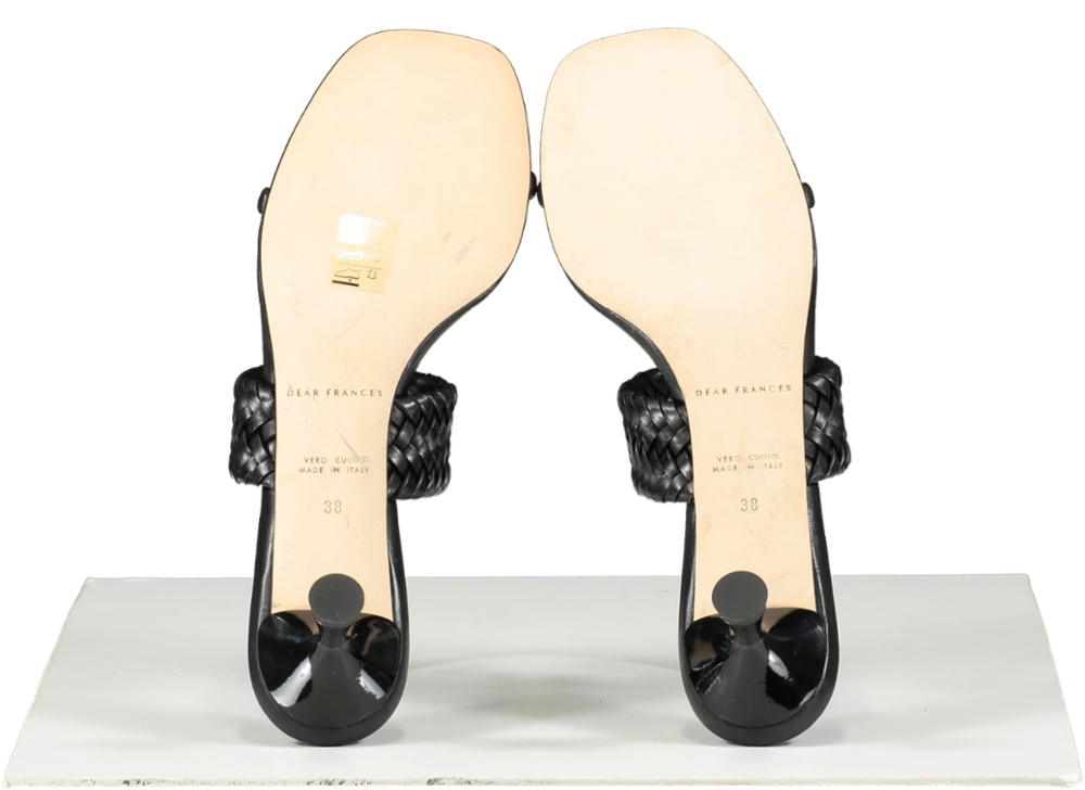 DEAR FRANCES Black Bow Sandal UK 5 EU 38 👠