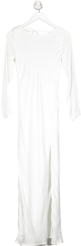 Bardot White River Maxi Dress With Open Back UK 8
