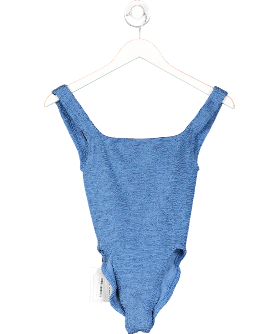 Hunza G Blue Square Neck Swimsuit UK XS/S