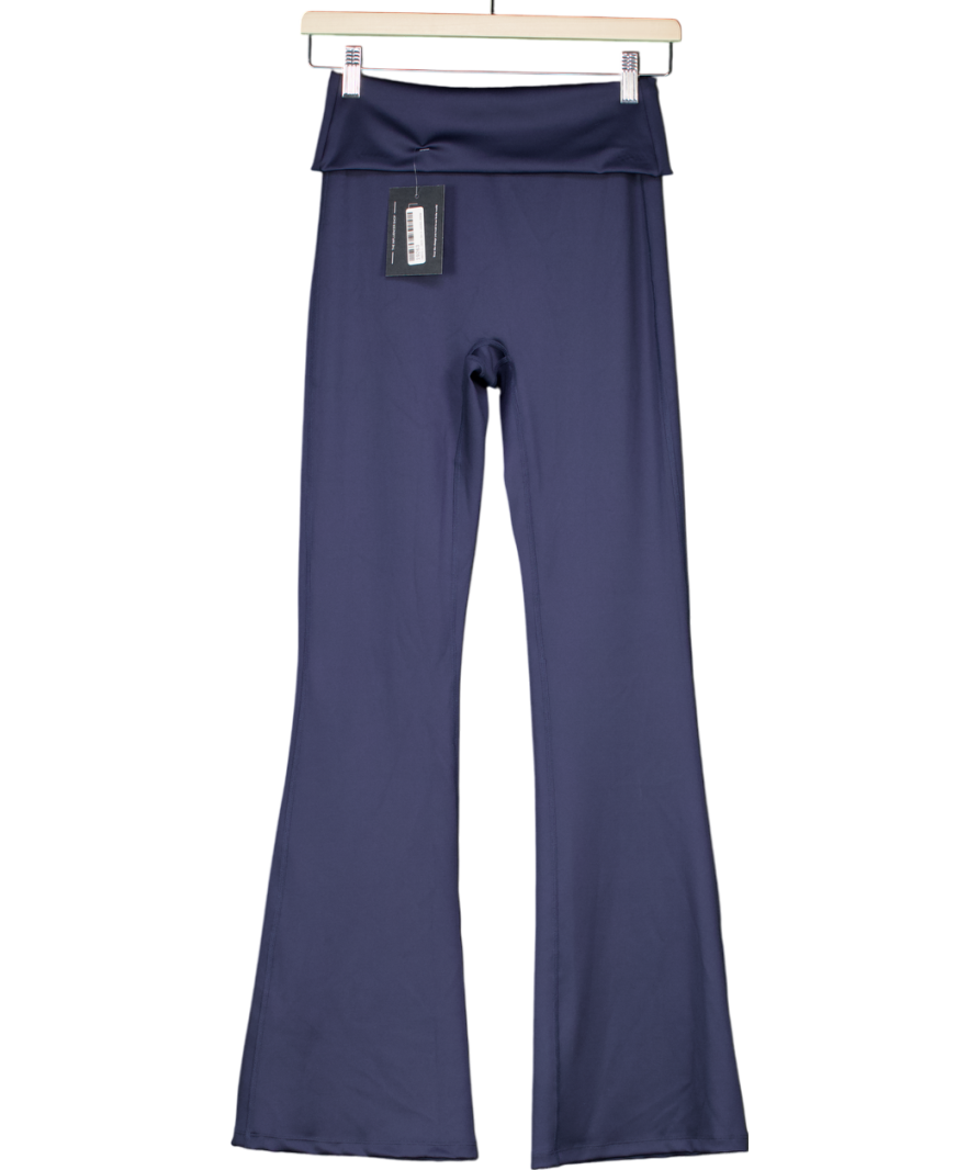 PrettyLittleThing Blue Navy Ultimate Sculpt Flare Yoga Pants UK XS