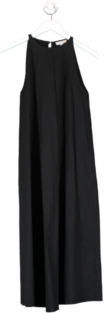 PRETTY LAVISH Black Organic Cotton Sleeveless Maxi Dress UK S