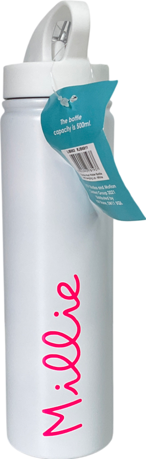 love island White Personalised Water Bottle One Size