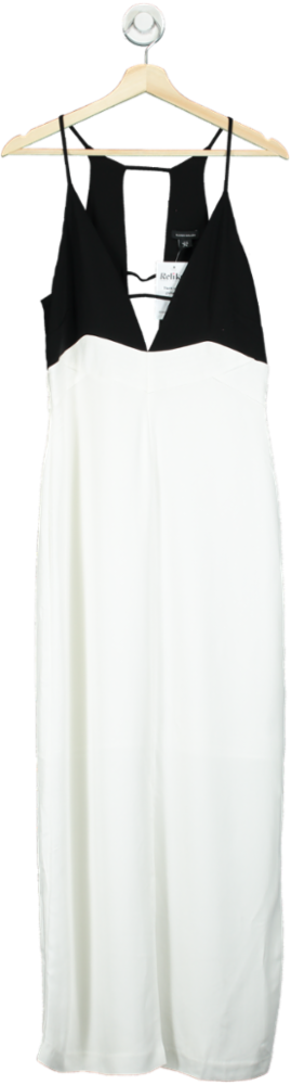 Karen Millen Black/White Sleeveless Dress UK 10