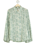Holzweiler Green Valery Print Shirt UK S