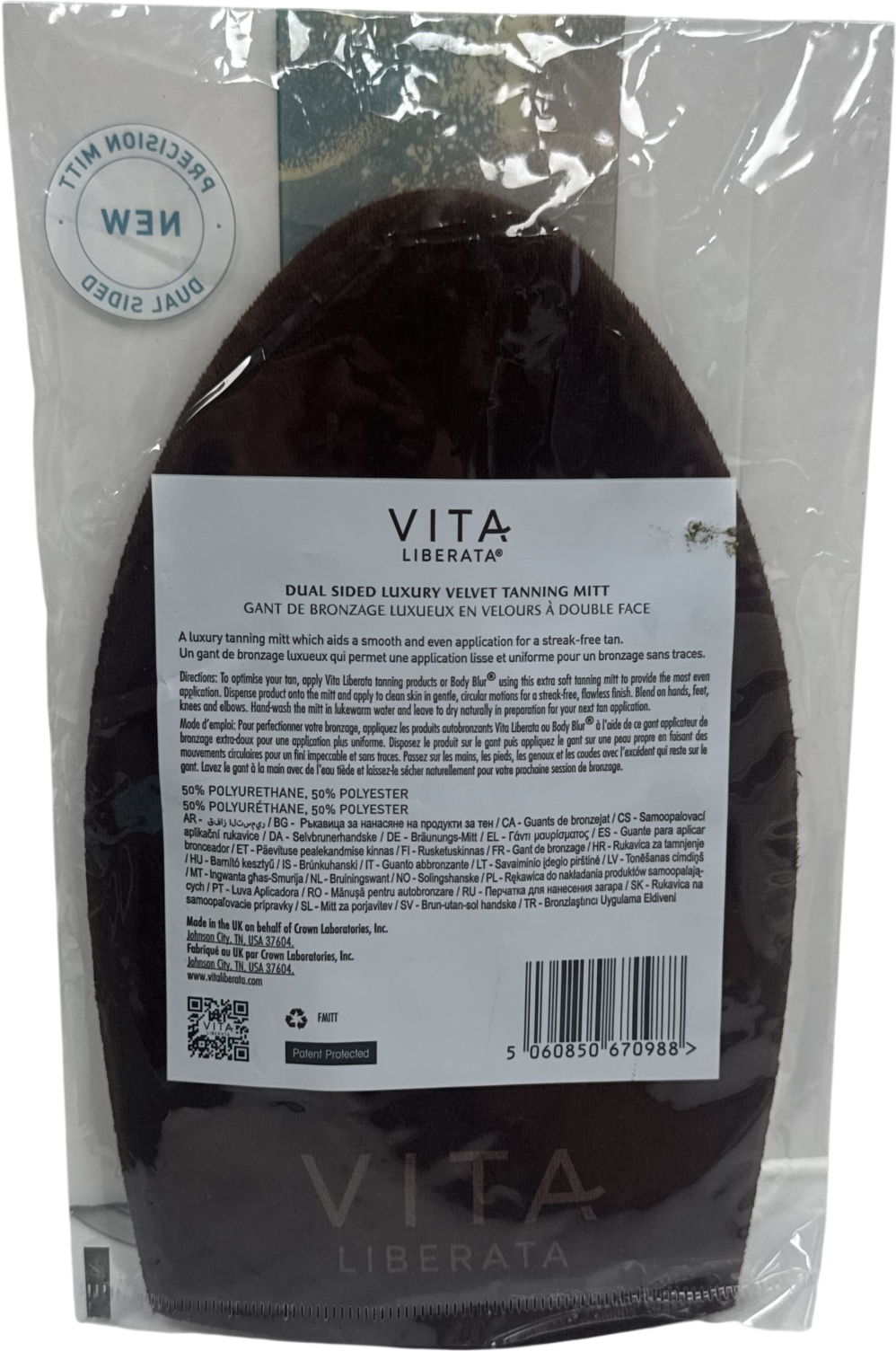 Vita Liberata Dual Sided Luxury Velvet Tanning Mitt One size