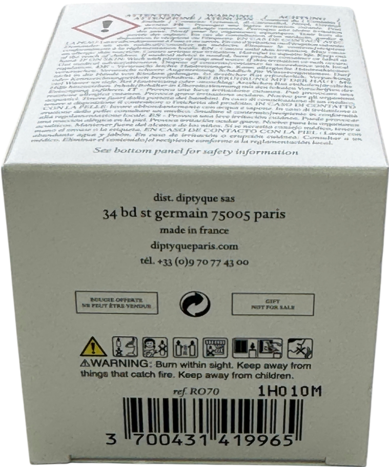 Diptyque Roses Mini Scented Candle 70g