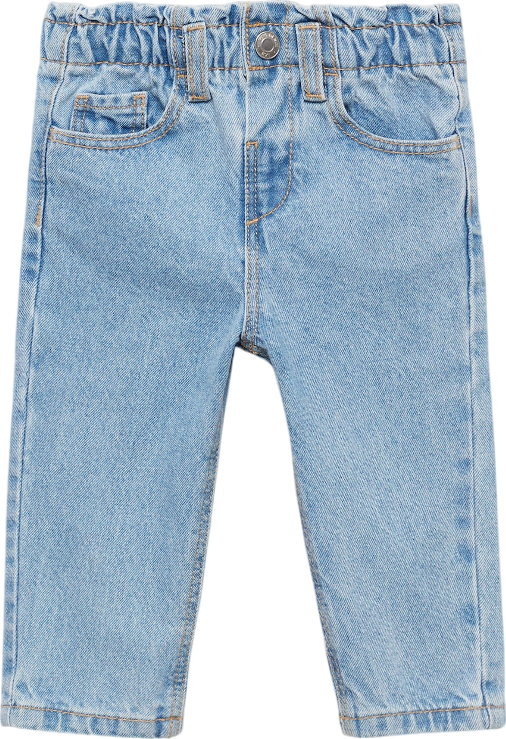 MANGO Blue Paperbag Jeans 3 Years
