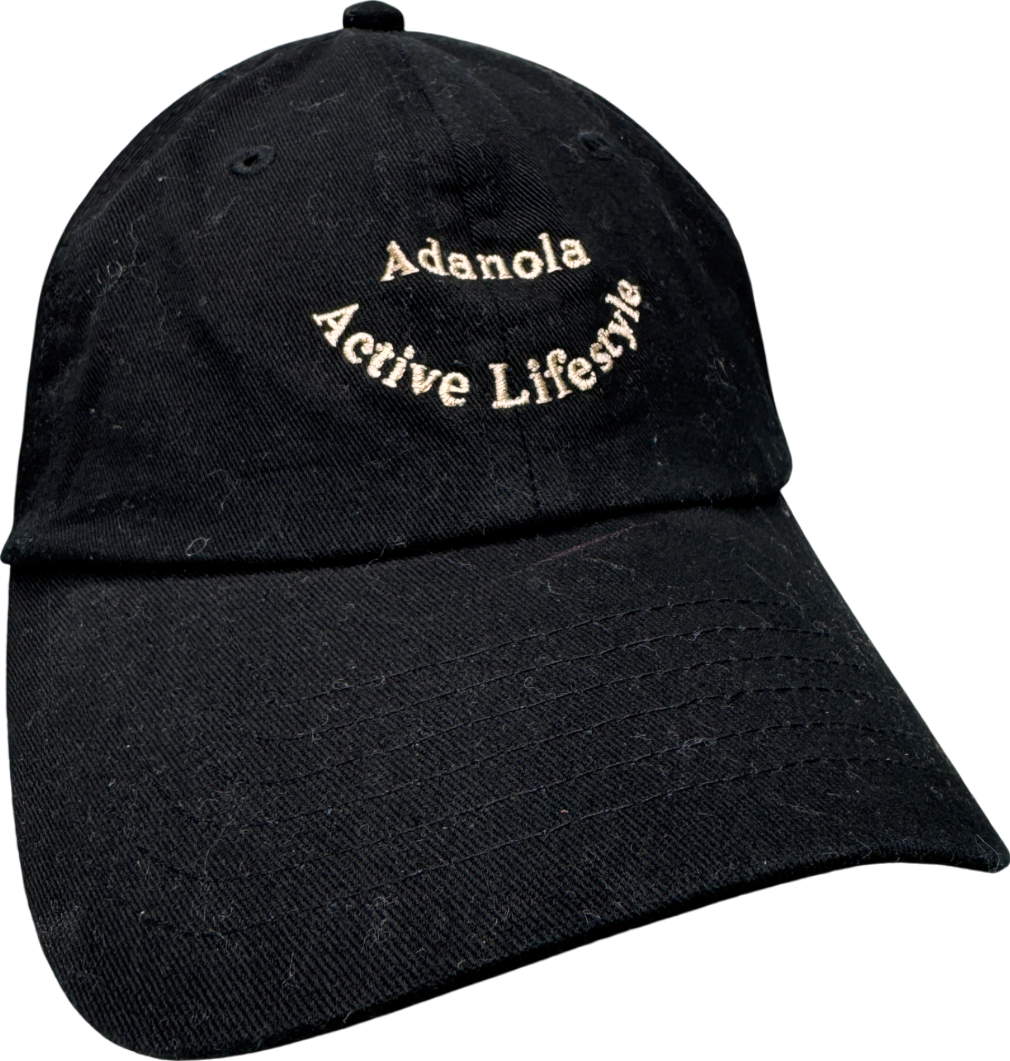 Adanola Black Active Lifestyle Canvas Baseball Cap One Size